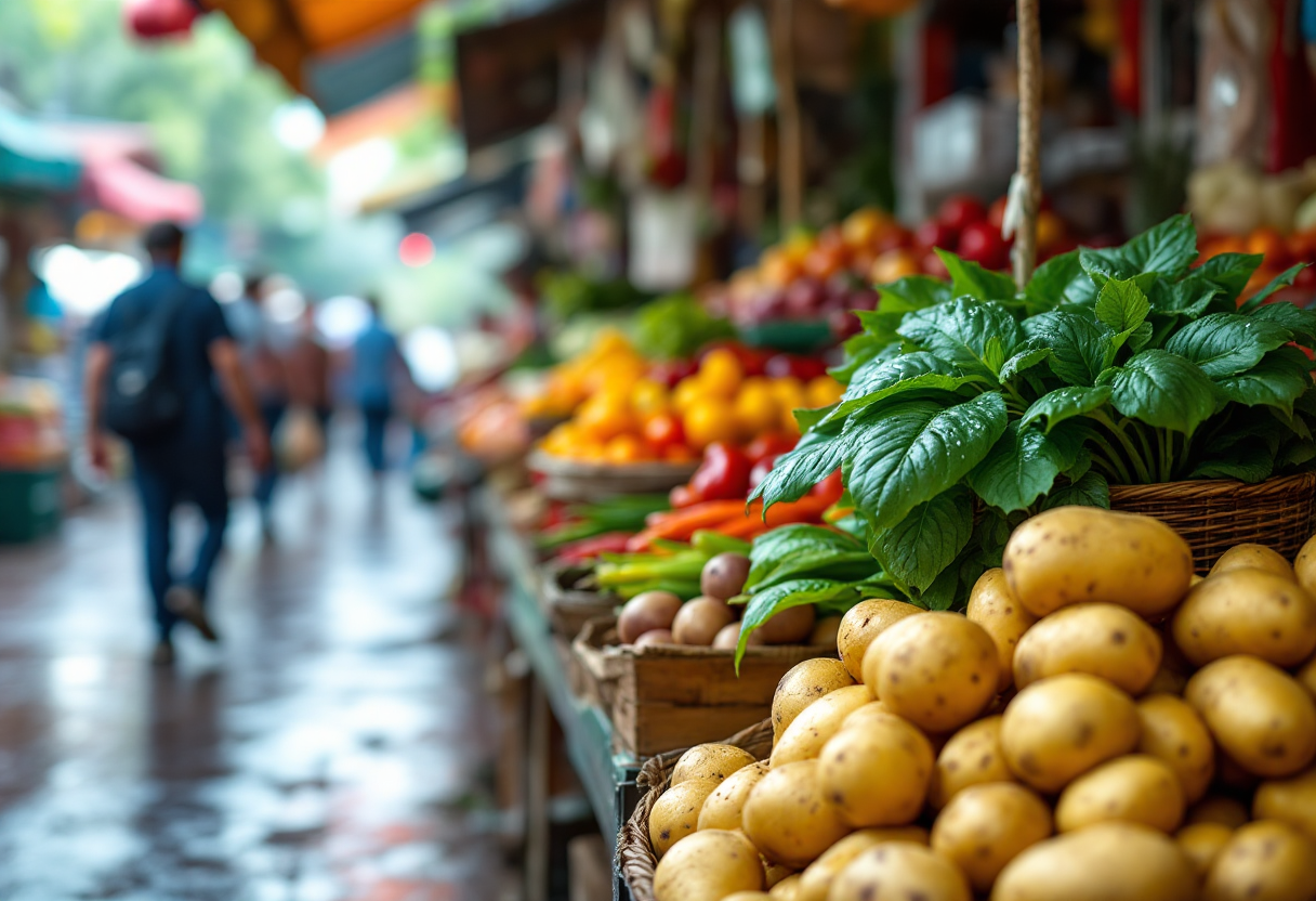 Frutta e verdura fresche per una dieta sana