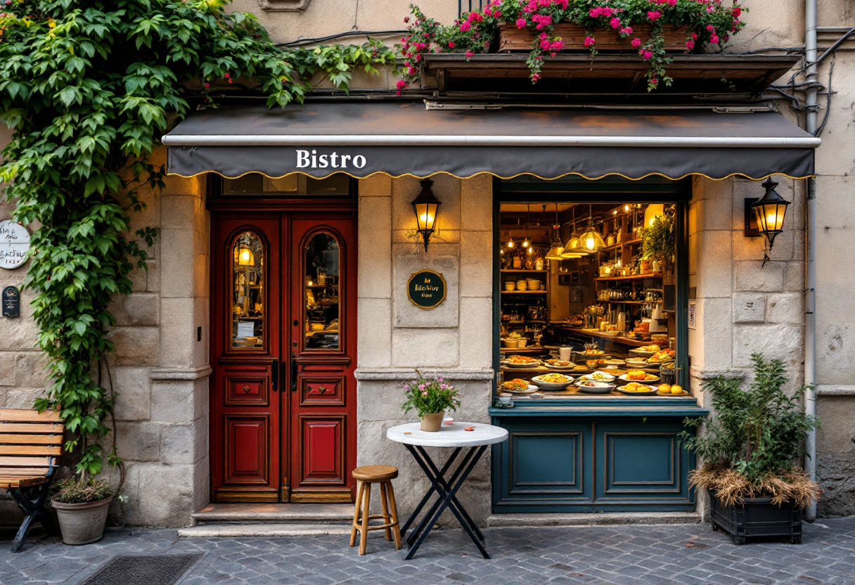 Giorgia nel suo bistrot a Galatina, cucina gourmet