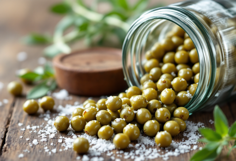 Capperi sotto sale pronti per essere utilizzati in cucina