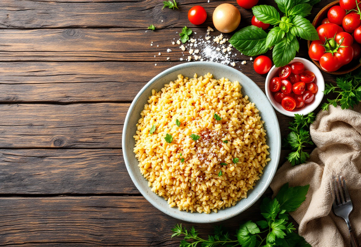 Cous cous di riso e miele, dolce tradizionale siciliano