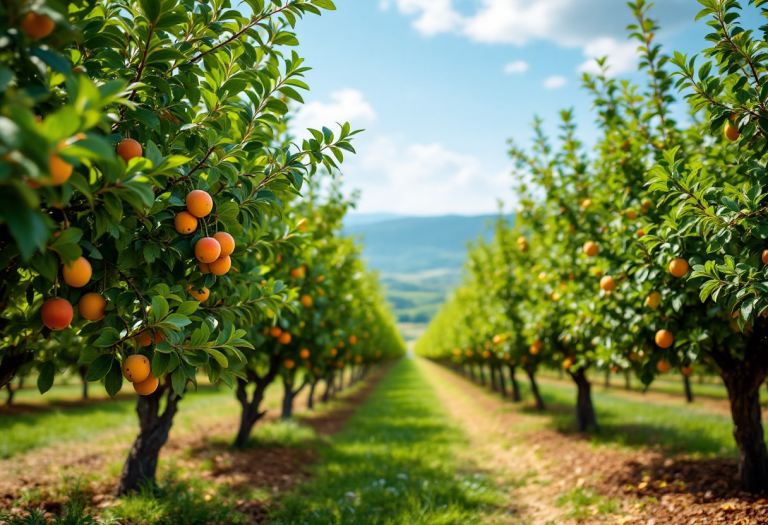 Frutta in guscio biologica coltivata in Italia