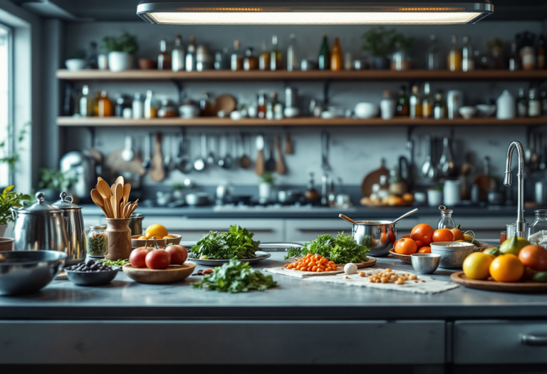 Immagine della cucina futurista ispirata a Marinetti