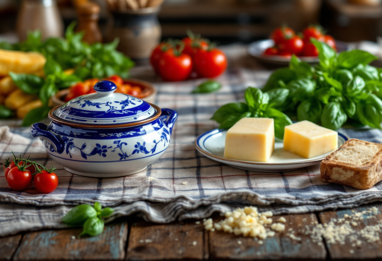 Piatti tipici della cucina laziale con ingredienti freschi