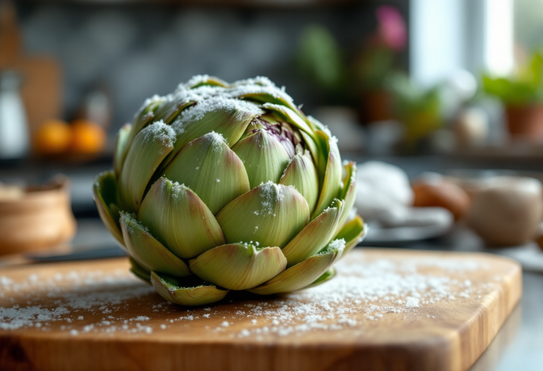 Carciofi surgelati pronti per la cottura