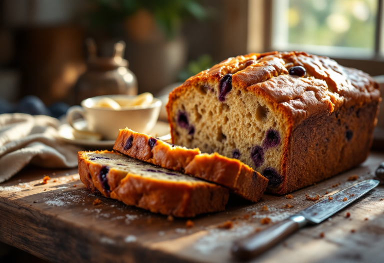 Banana bread con susine, dolce antispreco fatto in casa