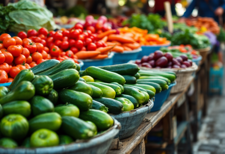 Persone che gustano piatti vegetariani in Europa