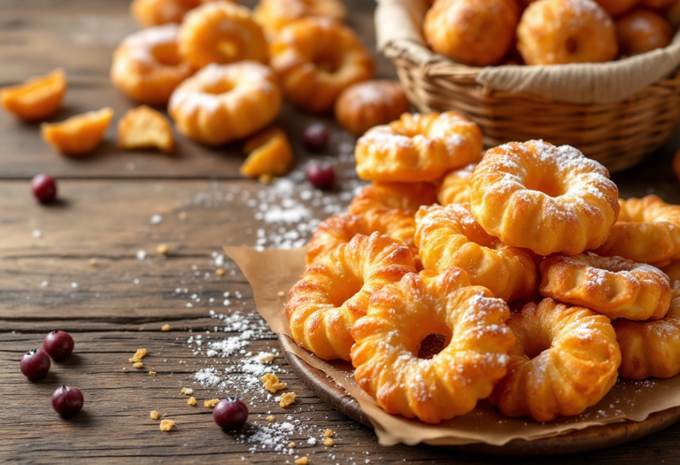 Varietà di dolci tipici di Carnevale in Italia