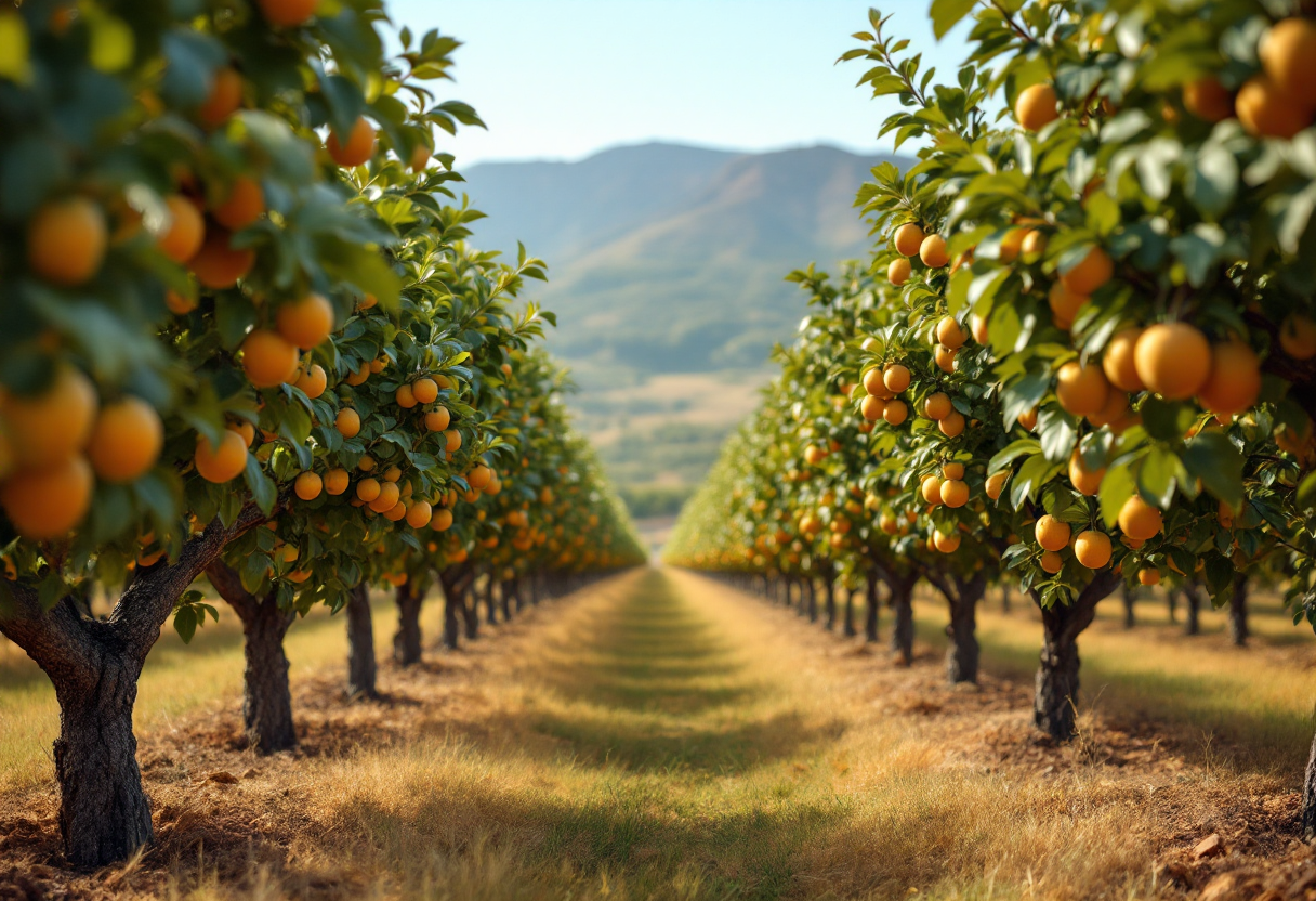 Frutta sudafricana in esposizione per l'export