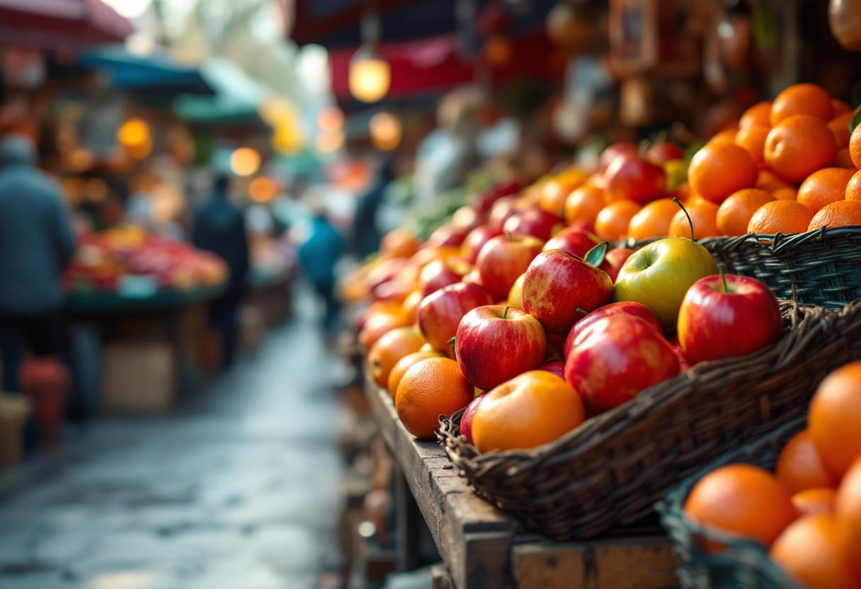 Varietà di frutta fresca di stagione a gennaio