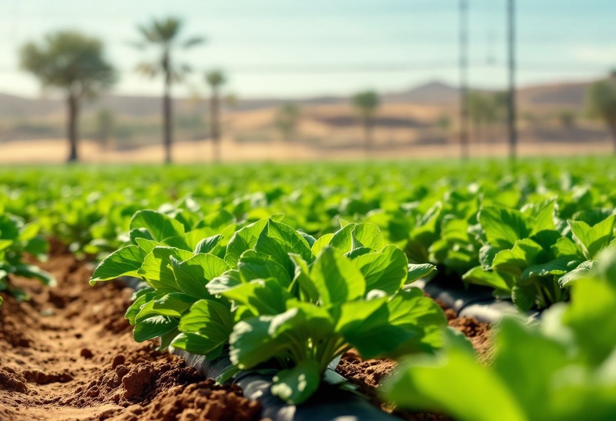 Sistema idroponico innovativo in Marocco per agricoltura