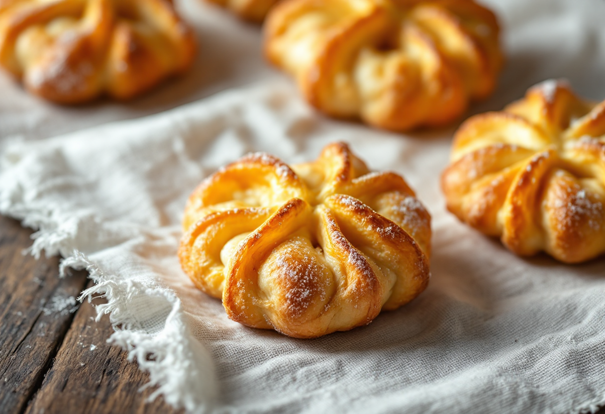 Offelle, dolcetti tipici del Mantovano, su un piatto