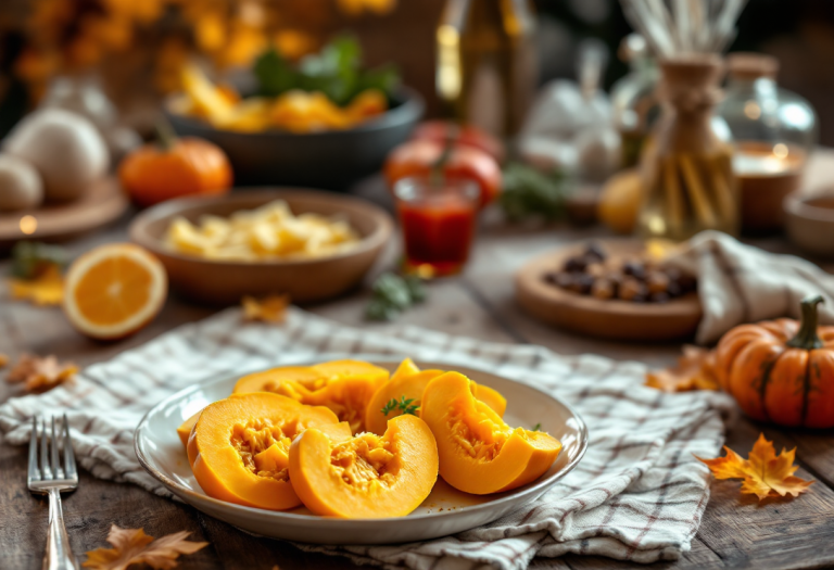 Pasta al forno con zucca e ricotta, piatto autunnale