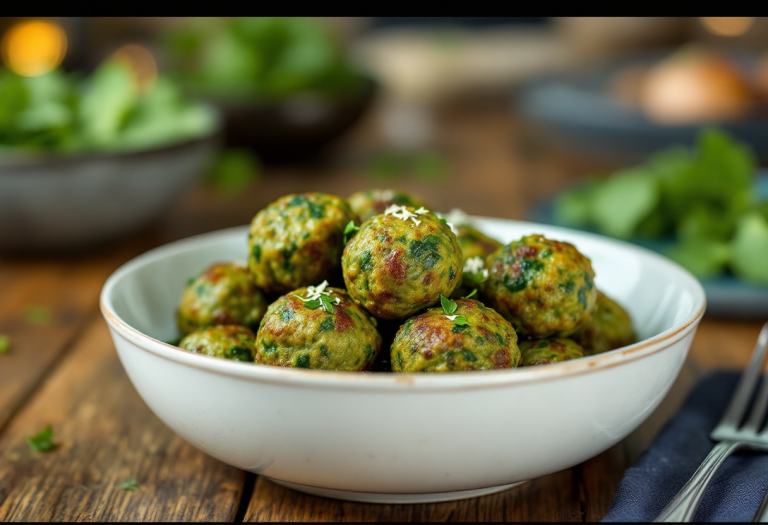 Polpette di spinaci croccanti e leggere