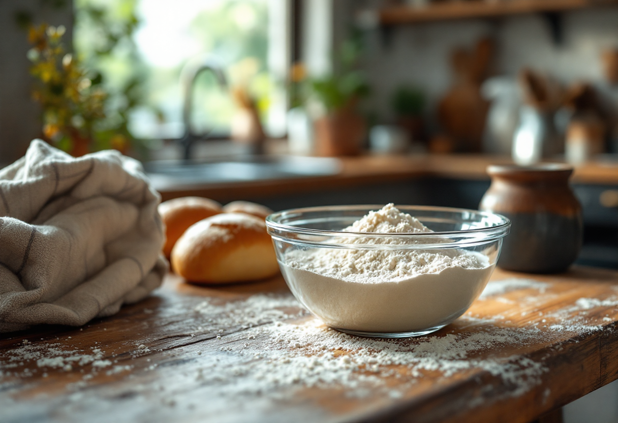 Immagine di lievito madre fatto in casa per pane e dolci