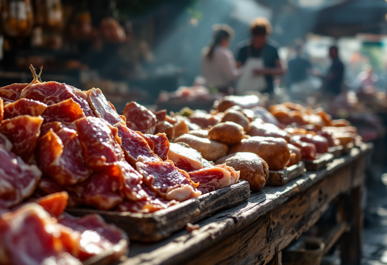 Varietà di salumi lombardi tipici e innovativi