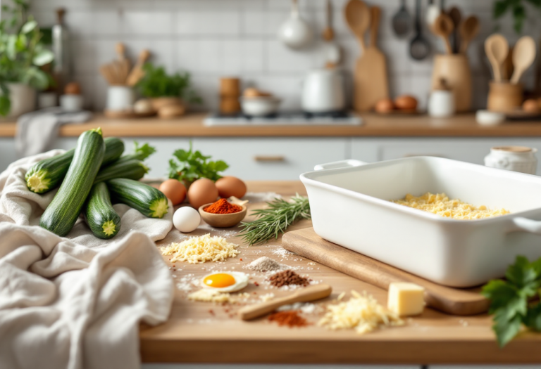 Sformato di zucchine al forno cremoso e saporito