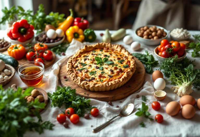 Torta salata pronta da servire, ricetta veloce e gustosa