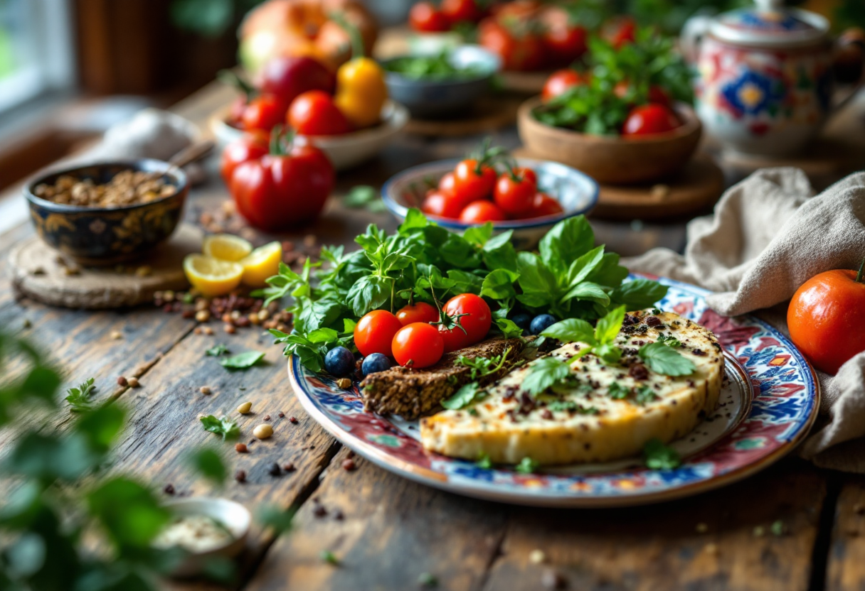 Piatto creativo di Yotam Ottolenghi ispirato alla cucina mediterranea