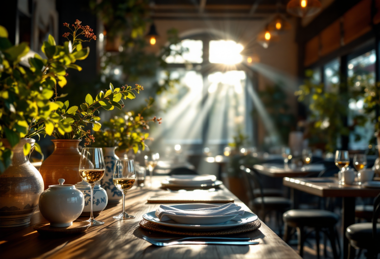 Interno del ristorante Ottolenghi a Ginevra