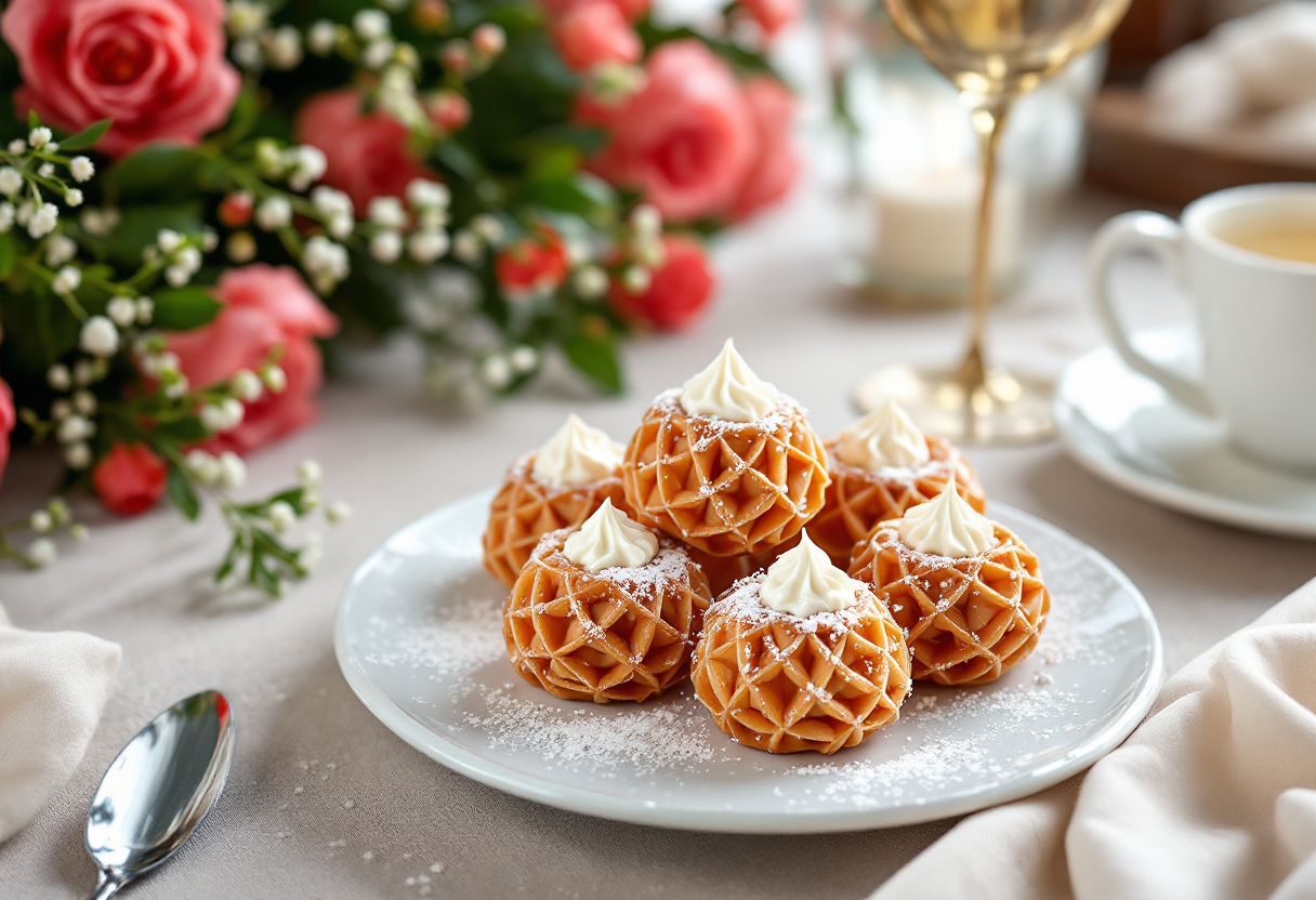 Dolcetti bacetti decorati per una serata romantica