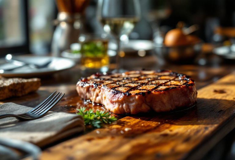 Piatto gourmet della braceria F.lli Mei con carne e contorni