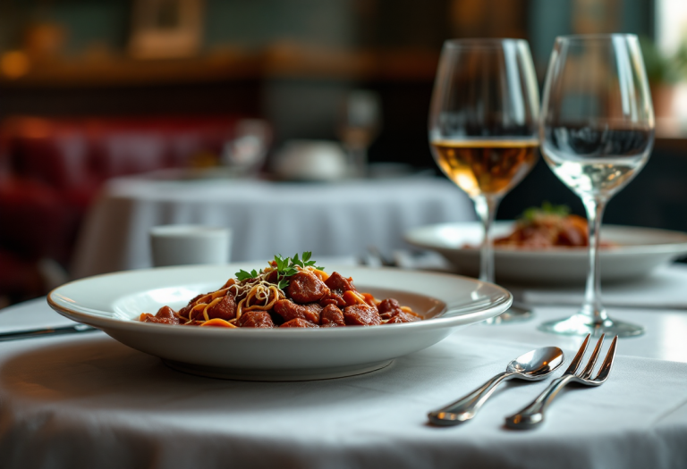 Piatto gourmet della braceria F.lli Mei con carne e contorni