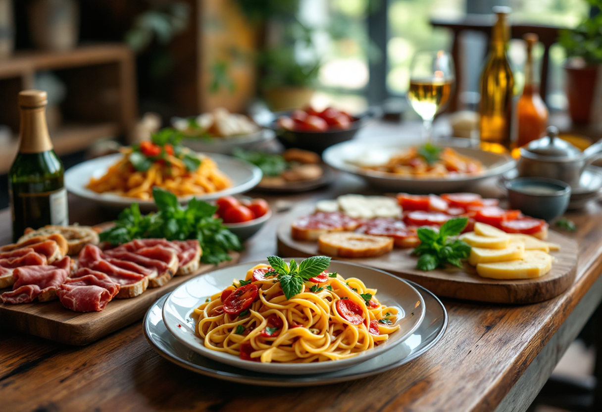 Immagine che rappresenta il cibo come simbolo culturale in Italia