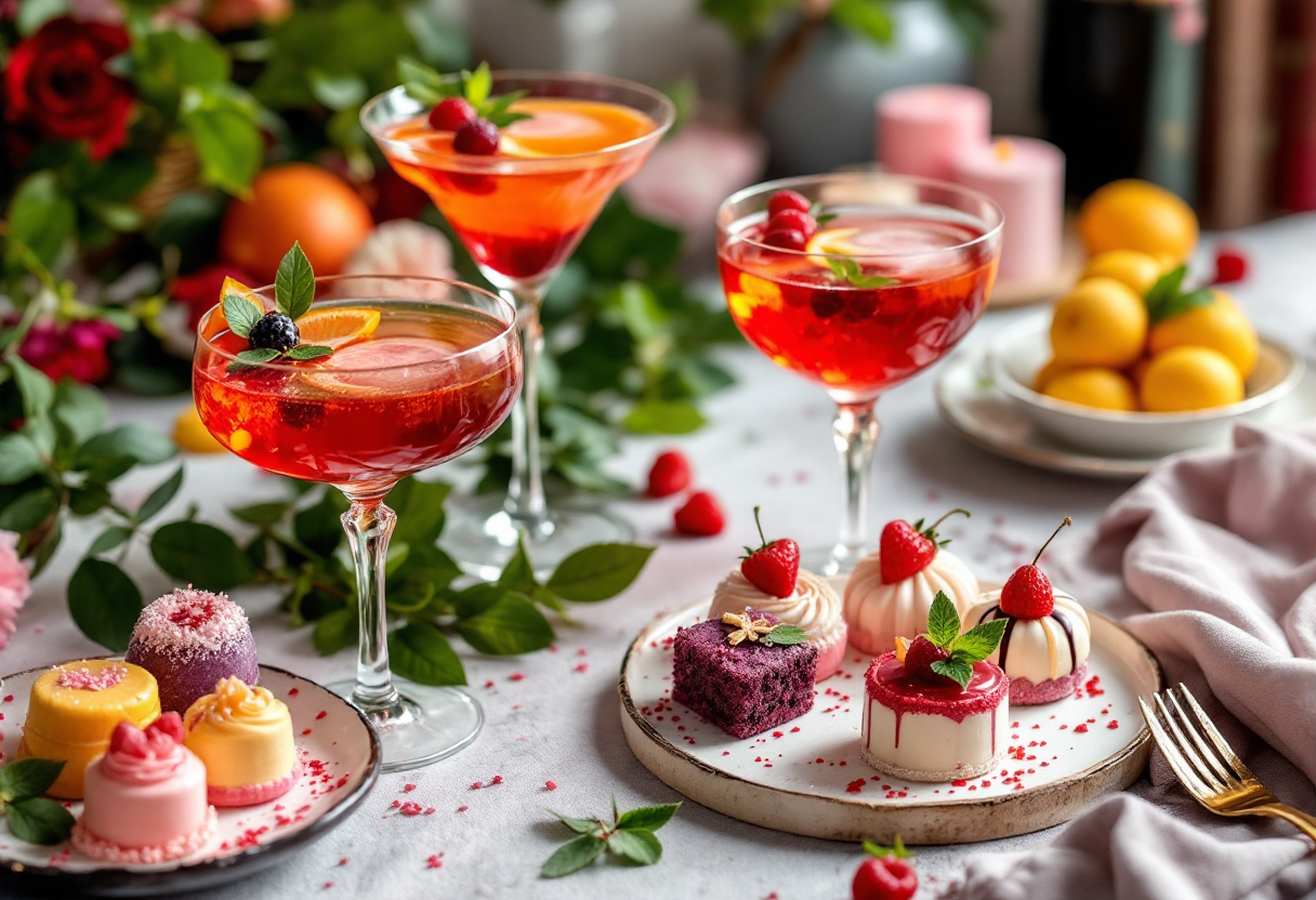 Cocktail e dolci romantici per San Valentino 2025