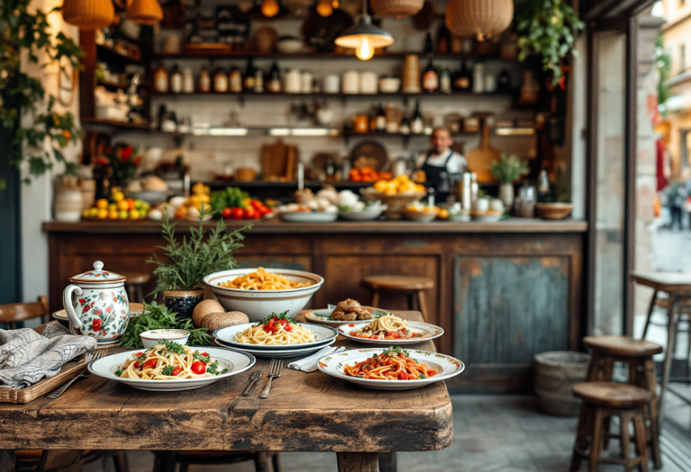 Piatto tipico della trattoria Conciabocca a Roma