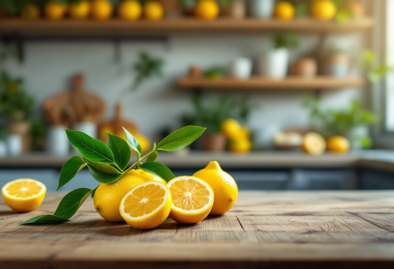 Limoni freschi conservati senza muffa in un contenitore