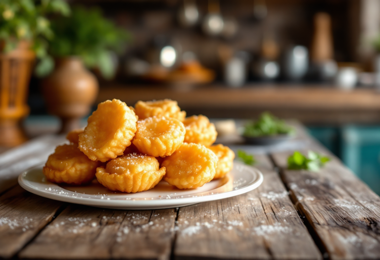 Crema fritta, dolce tipico della tradizione romana