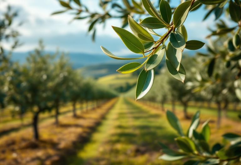 Olio extravergine d'oliva italiano in crisi produttiva