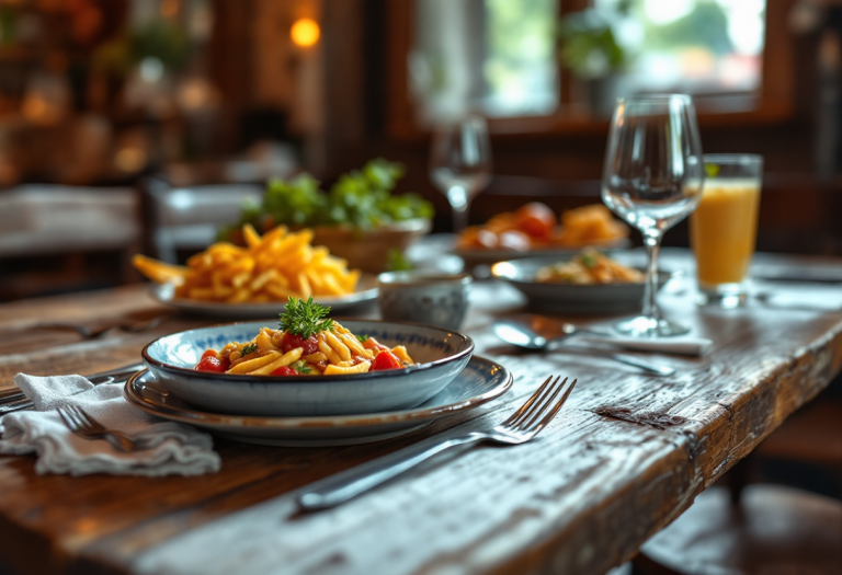 Piatto tipico della trattoria La Vittoria di Ostra