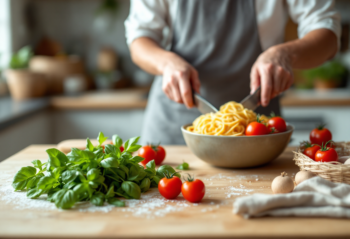 Piatto tradizionale italiano servito a domicilio