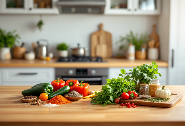 Coppia che cucina insieme per una cena romantica