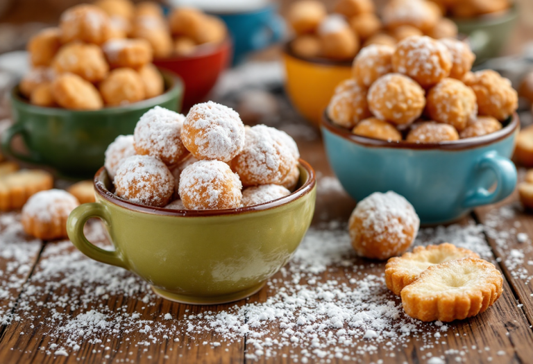 Varietà di dolci tipici di Carnevale in Italia