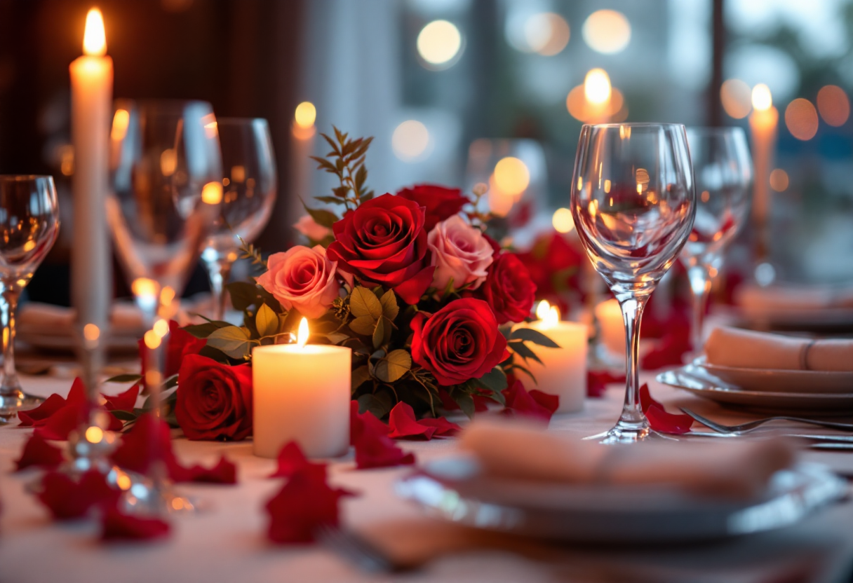 Un menù romantico per San Valentino con piatti deliziosi