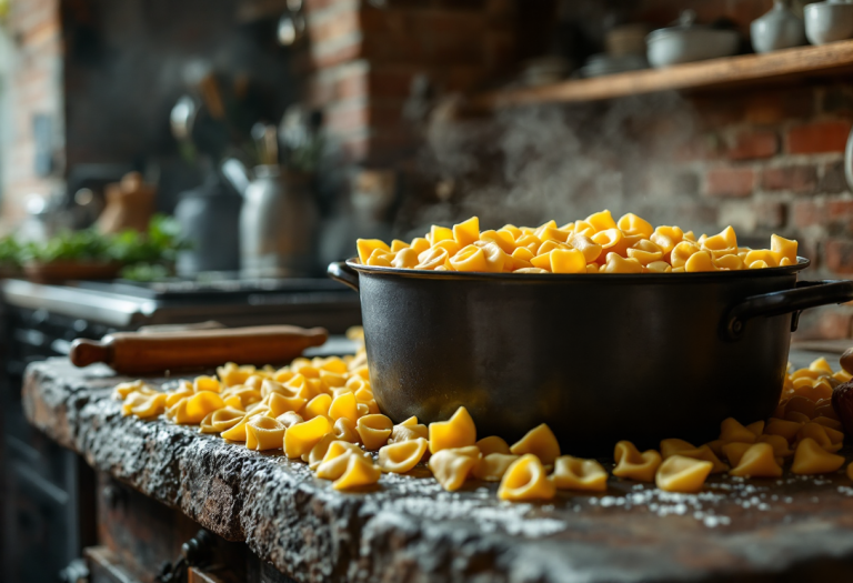 Paccheri alla Vittorio serviti con salsa tradizionale