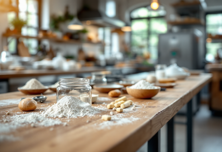 Un panettone artigianale decorato con ingredienti freschi