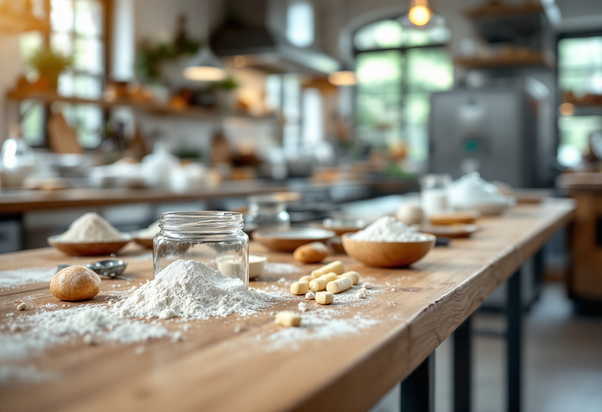 Un panettone artigianale decorato con ingredienti freschi