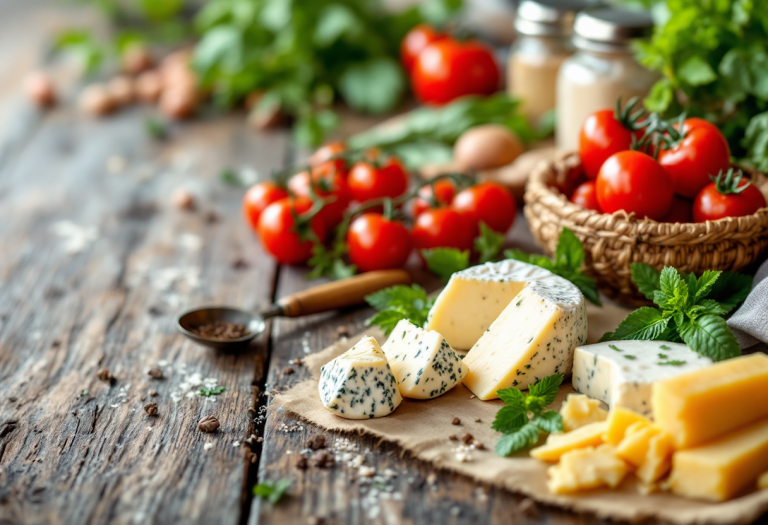 Ricette tradizionali delle Marche in un piatto tipico