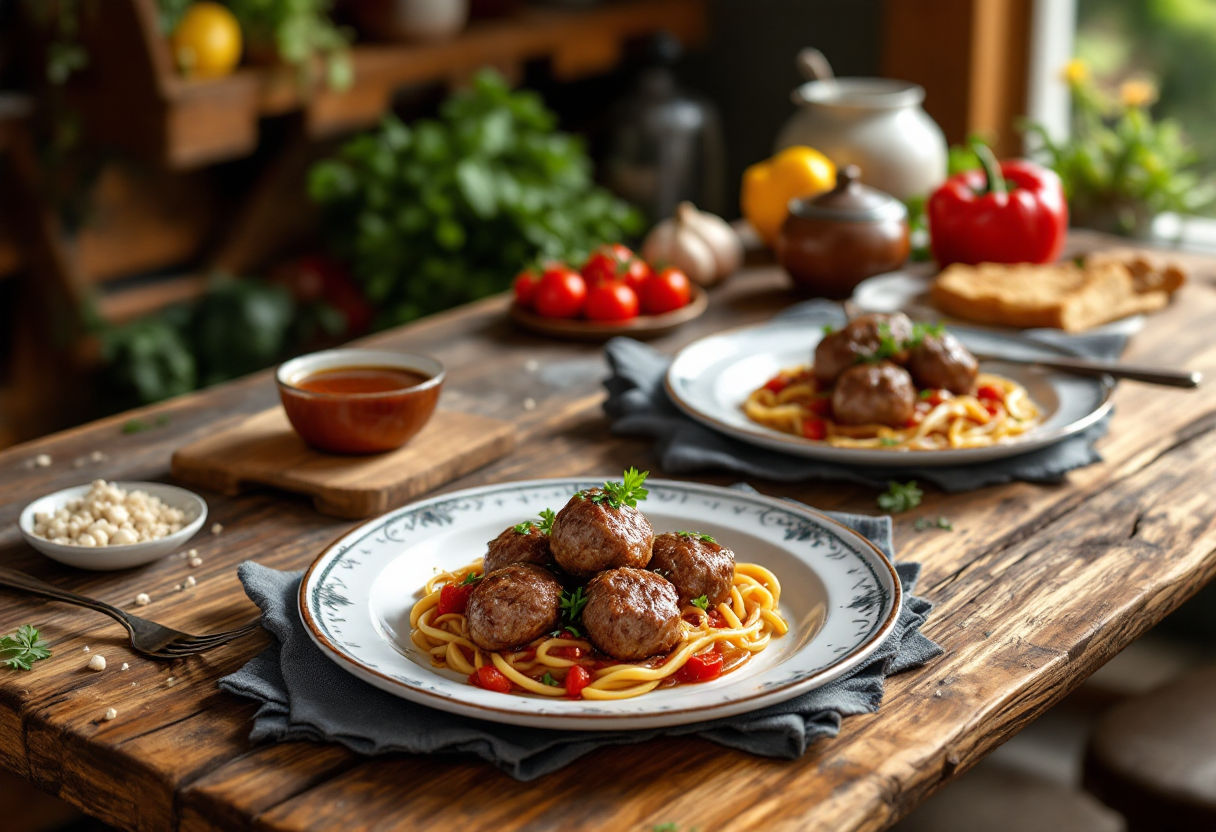 Deliziose polpette di agnello pronte da servire