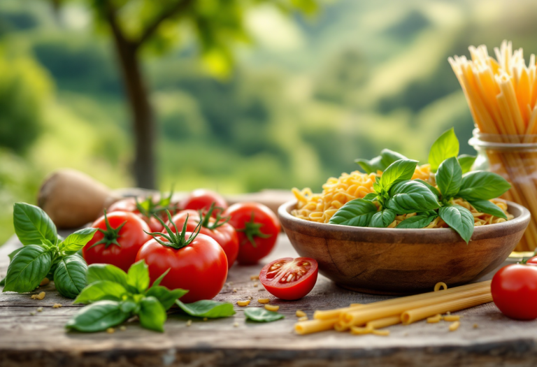 Primo piatto estivo tipico di Gaeta con ingredienti freschi