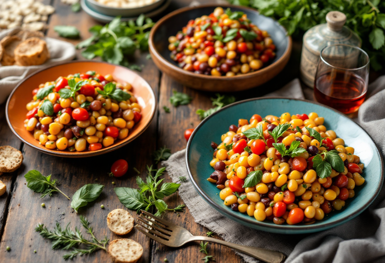 Deliziose ricette italiane con legumi freschi