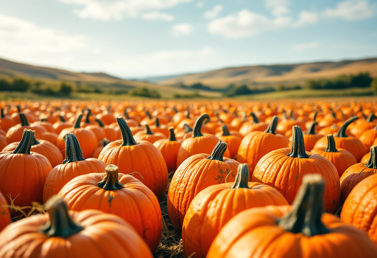 Immagine di una zucca decorativa in un contesto moderno