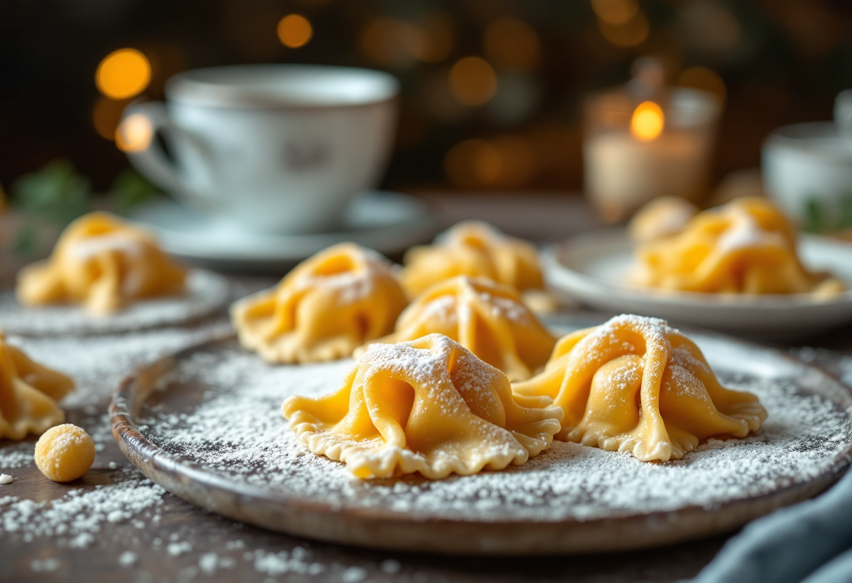 Tortelli dolci tipici del carnevale ambrosiano a Milano