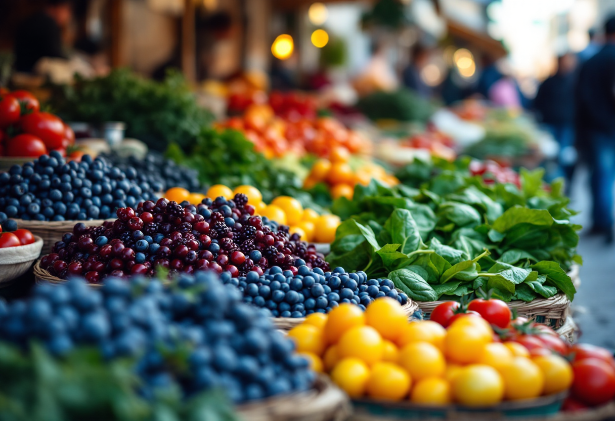 Varietà di alimenti ricchi di antiossidanti