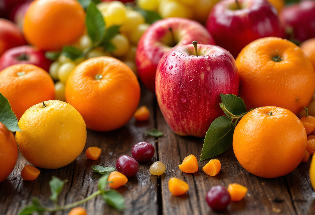 Frutta fresca e colorata per una dieta equilibrata