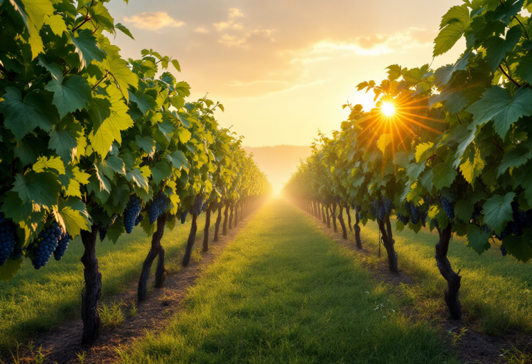 Immagine dei Cotarella tra vigneti e attività benefiche