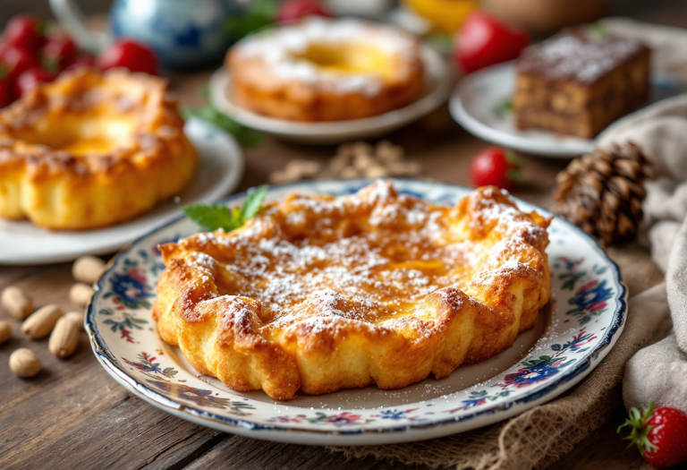 Crema fritta abruzzese servita su un piatto